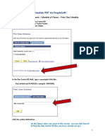 To Print Your Class Schedule PDF Via Peoplesoft