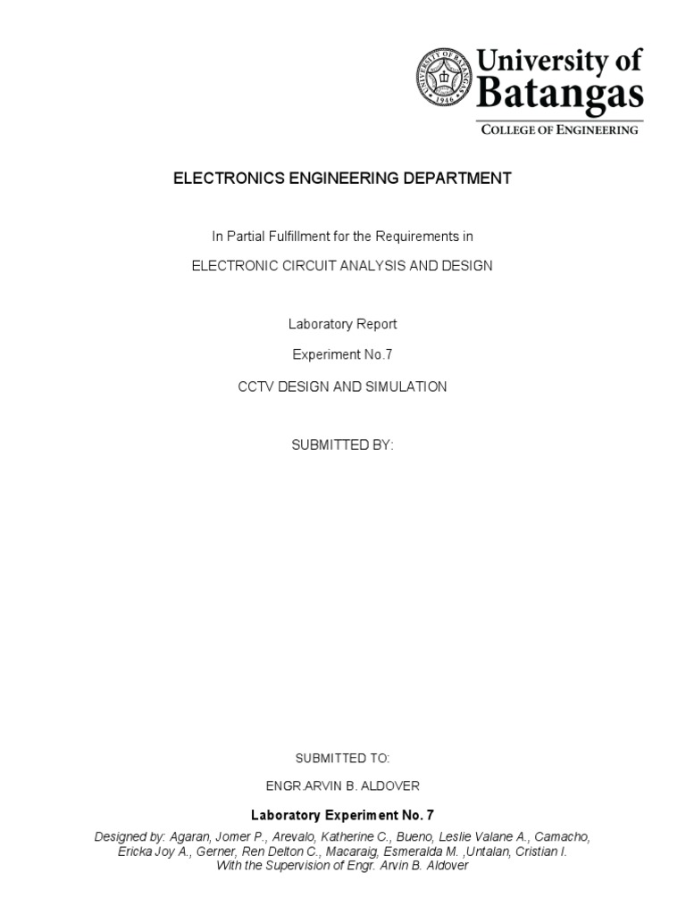 CCTV Design and Simulation Report | PDF | Closed Circuit Television ...