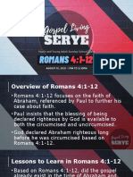 Gospel Living Romans 4-1-12 Eds