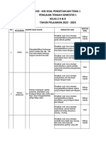 Kisi - Kisi PTS Tema 1 Dan 2 Kelas 2 SD