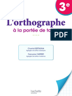 L'orthographe: À La Portée de Tous !