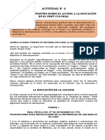 Educación colonial en el Perú: discriminación y acceso limitado