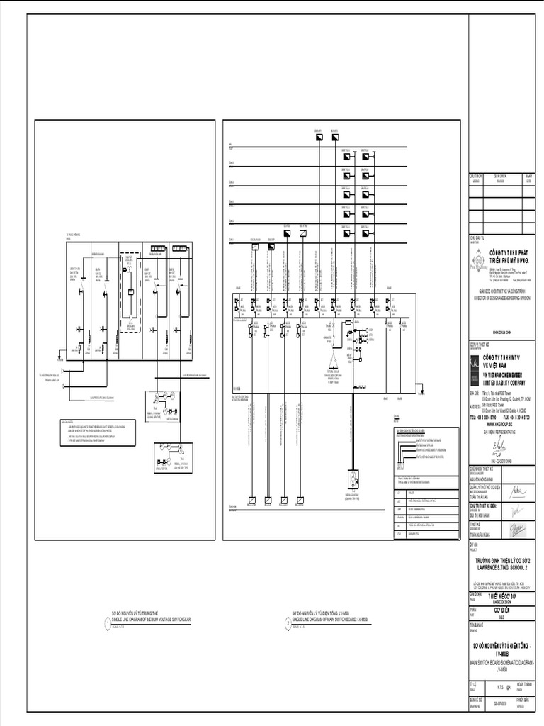 Ge-ep-6000-Sơ Đồ Nguyên Lý Tủ Điện Tổng - Lv-msb | PDF