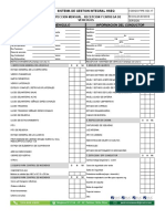 Inspeccion Mensual - Recepcion y Entrega de Vehiculos