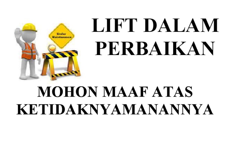 Lift Dalam Perbaikan PDF