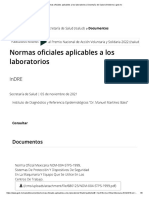 Normas Oficiales Aplicables A Los Laboratorios - Secretaría de Salud - Gobierno - Gob - MX