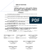 Deed of Partition Agreement