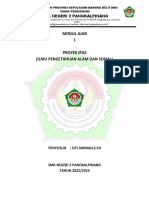 Modul Proyek Ipas 1 Makhluk Hidup Dan Lingkungannya Siti Aminah, S.PD 2022 Iht Sept