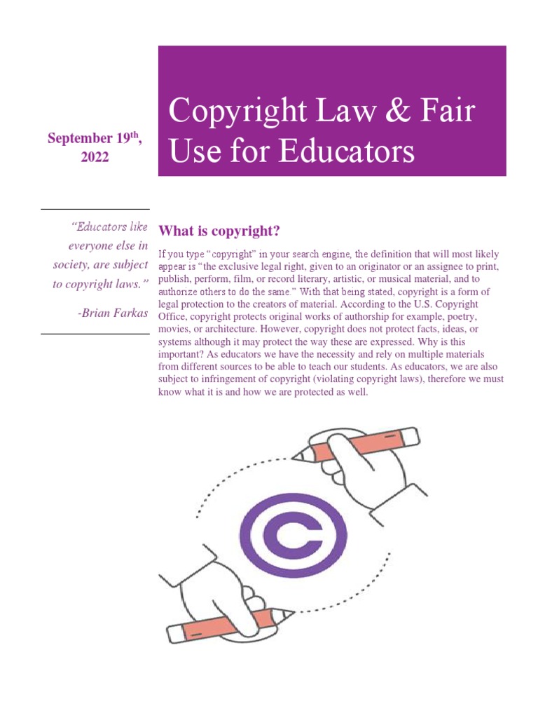 Newsletter Copyright and Fairuse PDF Copyright Fair Use