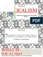 Idealism Report Masteral