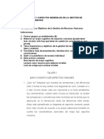 Taller 2 Aspectos Comunes OBJETIVOS E IMPORTANCIA DE LA GESTIÃ"N DE RH