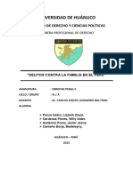 Delitos Contra La Familia en El Peru