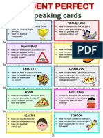 Speaking Cards - Present Perfect 2