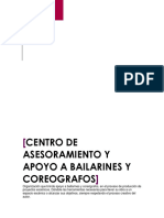 Proyecto Centro de Asesoramiento y Apoyo A Bailarines y Coreógrafos