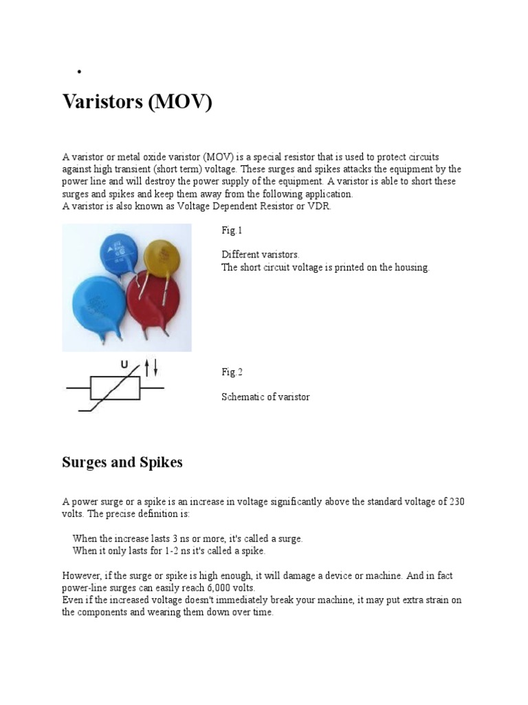 MOV Tutorial PDF Components Metrology