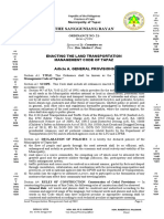 Ord. No. 21-3x S 2021 Land Transpo MGNT Code