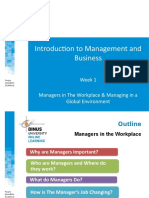 PPT1-Managers in The Workplace & Managing in A Global Environment