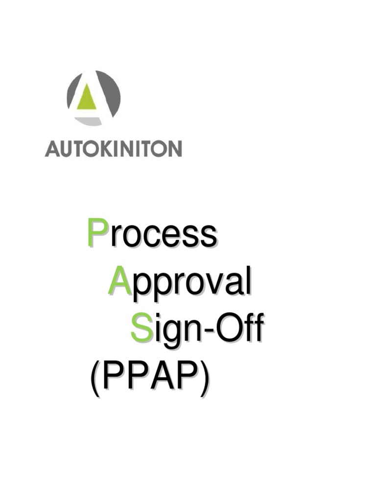 PPAP Process Approval Guidelines | PDF | Business Process | Business