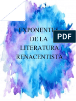 LOS GRANDES EXPOSITORES DE LA LITERATURA RENACENTISTA