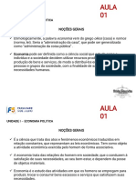 Aula 01 - Economia Politica e Desenvolvimento Social