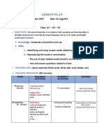 Lesson Plan 2 Food