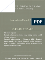 Dasar Ilmu Gizi - Vitamin Larut Lemak Dan Air