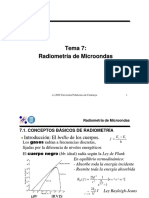 Tema 7: Radiometría de Microondas