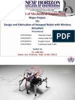 Design and Fabrication of Hexapod Robot With Wirelss Actuation