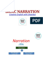 Narration Basic Format
