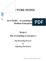 PJJ - Lecturer Notes - Pert 4 - The Accounting Cycle Part 1