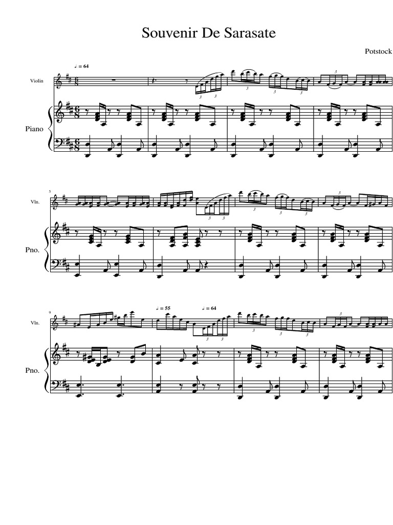 Potstock Souvenir de Sarasate PDF