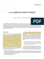 antropología y salud en Oaxaca