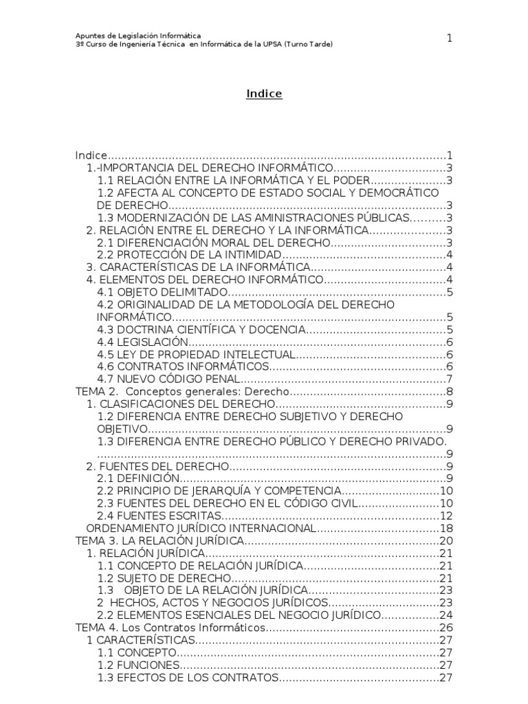 Derecho Informatico | PDF | Fuentes del derecho | Regulación