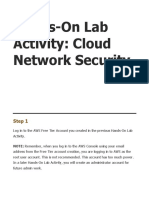Hands On Lab Activity - Cloud Network Security