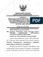 29'06'21 Terima Study Lapang Pelatihan Kepemimpinan III Administrator Kab. Banjarnegara