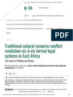 Traditional Natural Resource Conflict Resolution Vis-À-Vis Formal Legal Systems in East Africa - ACCORD