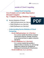 Fundamentals of Cloud Computing