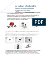 Procédures de Tests en Réflectométrie++++++