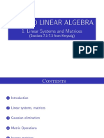 1 - Linear Systems, Matrices