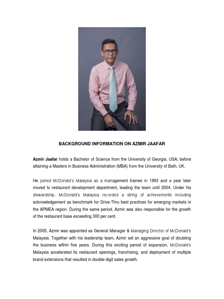 CV en Azmir | PDF | Mc Donald's | Business