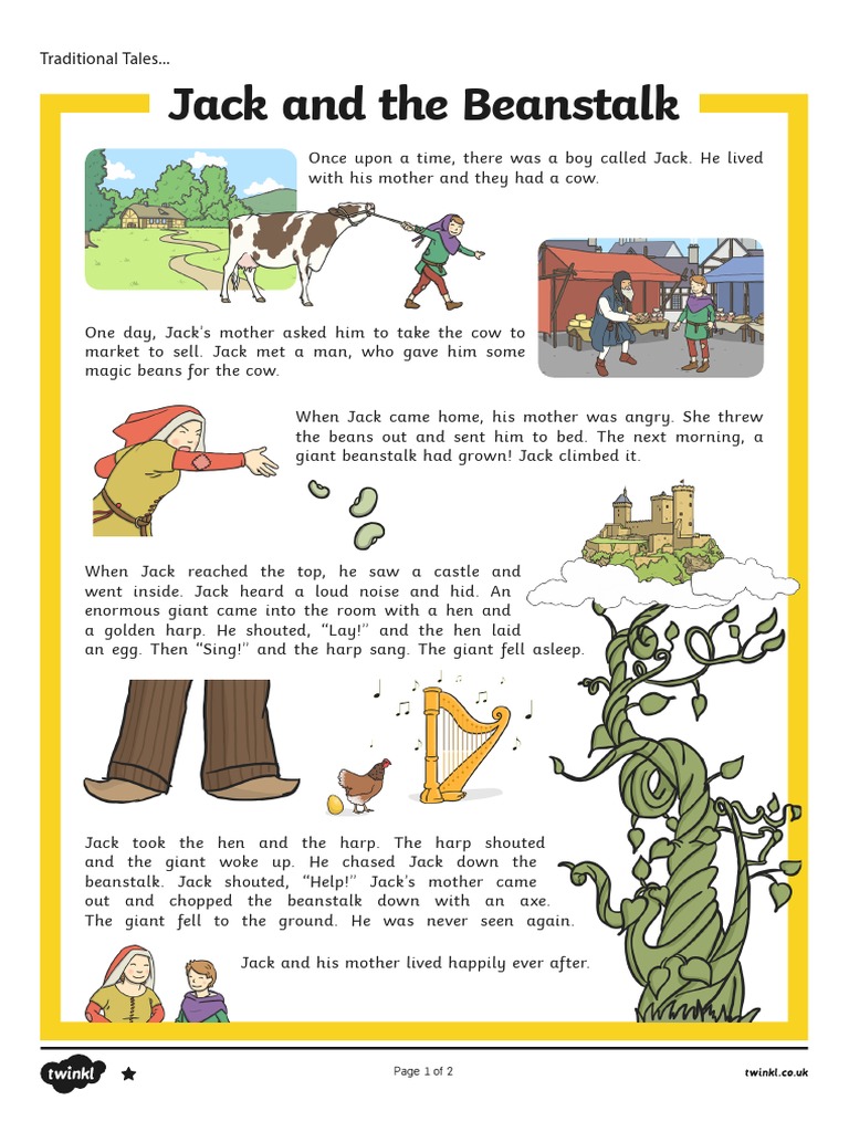 Jack and the Beanstalk Text PDF