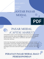 Pengertian Pasar Modal