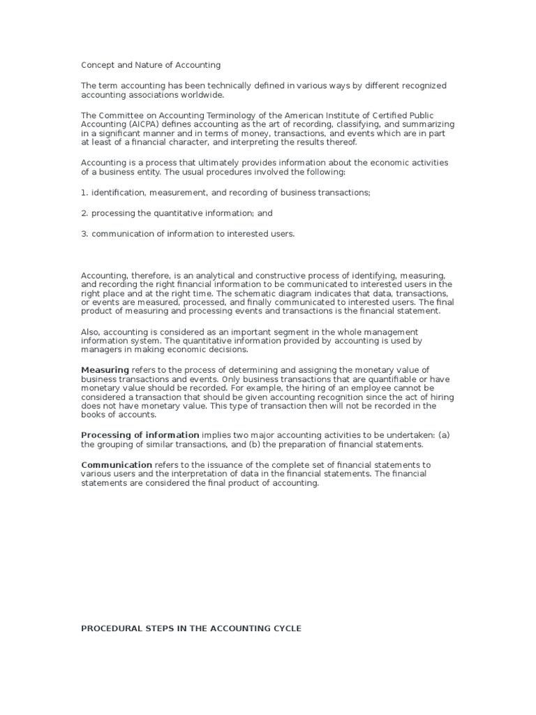 Understanding the Nature of Accounting | PDF | Balance Sheet | Expense