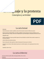 Lenguaje y Protesta