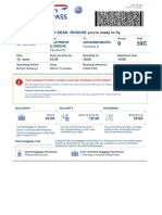 Boarding Pass BA0055 LHR JNB 092