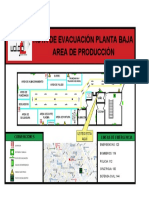 Ruta de Evacuacion Planta Baja Area de Produccion