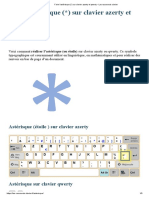 Faire L'astérisque (-) Sur Clavier Azerty Et Qwerty - Les Raccourcis Clavier