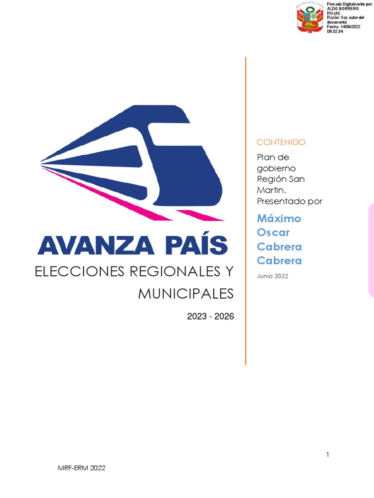 Avanza Pais PDF Sustentabilidad Anemia