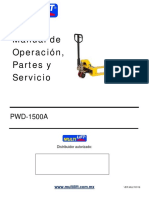 PWD-1500A Operation, Maintenance and Parts Manual - Spanish