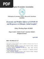 Economic Impacts of Coronavirus and Responses in Ethiopia - 08042020